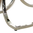 thumbnail image 3 of Benjara Modern End Table with Glass Top and Curved Chrome Legs, Silver and Clear, 3 of 5