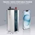 thumbnail image 6 of WZRELB 1200W Pure Sine Wave Inverter 24V DC to 110V 120V AC Power Converter with LED Display, Off-Grid Portable Power Inverter with 2 AC Outlets for Home, RV, Truck, Camping, 6 of 6