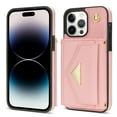 thumbnail image 2 of TECH CIRCLE For iPhone 14 Wallet Case,PU Leather Folio Flip Kickstand Magnetic Clasp Durable Shockproof Protective Cover with Card Holder Lanyard for iPhone 14 6.1" 2022,Pink, 2 of 5
