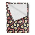 thumbnail image 2 of Bacon Soft Flannel Fleece Throw Blanket, Yummy High Protein Breakfast Concept with Scrambled Eggs and Fried Bacon Pattern, Cozy Plush for Indoor and Outdoor Use, 70" x 90", Multicolor, by Ambesonne, 2 of 5