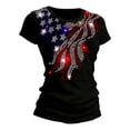 thumbnail image 4 of KHONTS 250th Anniversary USA Shirt for Women 250 America Crew Neck T Shirt Short Sleeve Celebration Patriotic Flag Printed 1776-2026 Tees 04-Red S, 4 of 4