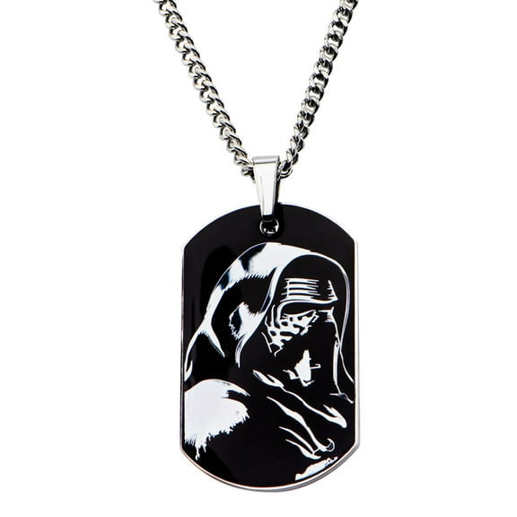 Star Wars VII: Kylo Ren Dog Tag Pendant Stainless Steel Necklace