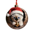 thumbnail image 2 of Christmas Tree Cute Cats Hanging Ornament Set 2025 New Christmas Ornament Acrylic Christmas Pendant Christmas Cats Hanging Decoration for Xmas Tree Holidays Car Home/ Cat Pendant I, 2 of 7