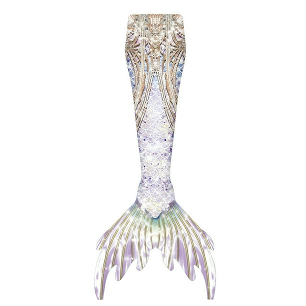 Traje de baño de sirena de verano para niñas, top de tubo de sirena, cola de pez, vestido de princesa, disfraz de cola