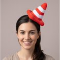 thumbnail image 4 of Hfppkn Plush Traffic Cone Headband Novelty Roadblock Hair Hoop 20cm Red, 4 of 7