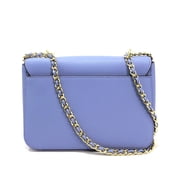 Tory Burch Womens Emerson Saffiano Leather Medium Adjustable Shoulder Bag (Bow Blue)