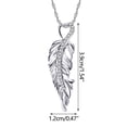 thumbnail image 3 of LSLJS Wing Leaf Necklace Collarbone Pendant Necklace, Gifts for Mom Wife Girlfriend Her on Anniversary Mothers Day Valentines Day Christmas Birthday Gifts for Women, 3 of 9