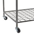 thumbnail image 6 of DecMode Gray Metal Deep Set Wire Basket Storage Cart with Wheels, 6 of 14