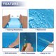 thumbnail image 4 of Unique Bargains 433mil 11mm 16.36sqft Alfombra de insonorización para coche Material de escudo térmico de papel de aluminio autoadhesivo universal para capó de barco cubre motor 59.84"x39.37" Azul, 4 of 7