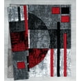 thumbnail image 2 of United Weavers Bristol Area Rug 2050 10130 Epsilon Red Boxes Rings 1' 10" x 2' 8" Rectangle, 2 of 2