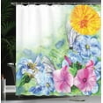 thumbnail image 4 of Ambesonne Floral Shower Curtain, Spring Blossom, 69"Wx75"L, Multicolor, 4 of 5