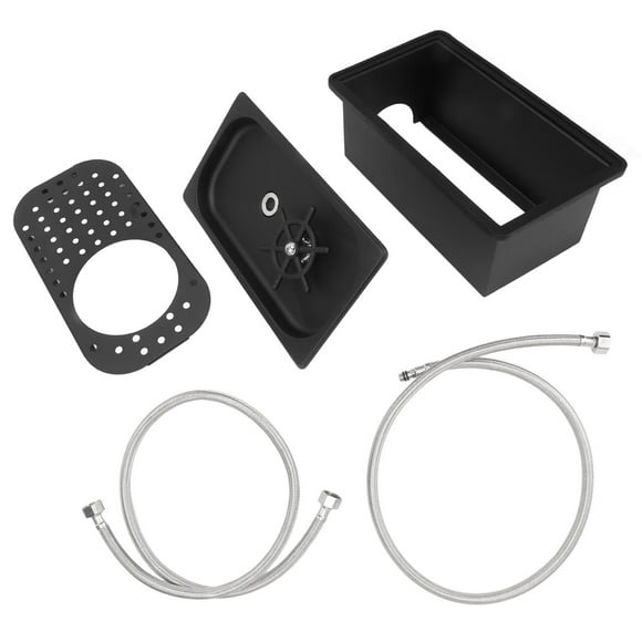 Enjuagadora de jarra de acero inoxidable sin necesidad de abrir, para fregadero de cocina, automática, para vasos de cristal, para bar de hotel, café, leche, té, taza negra grande