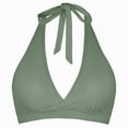 thumbnail image 6 of mgoYE Women'S Bikini Tops Women Halter Bikini Top - Padded Swimsuit Top V Neck Bathing Suit Tops Only(AG,L), 6 of 9