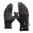 thumbnail image 2 of Guantes de snowboard shamjiam impermeables con pantalla táctil para Hombres Negro M, 2 of 7