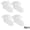 White 4pcs, variant on LYMAYTER 4 Pack Kids Girls Socks Toddler Ruffle Soft Eyelet Mesh Dress for Princess Socks 0-8Y