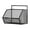 Black Single Grid, variant on Iron Wall Mount Storage Basket Black Waterproof Rustproof Kitchen Bathroom Organizer