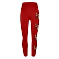 thumbnail image 5 of QATAINLAV Women's Valentine Day Leggings Novelty Letter Graphic Print Tight Yoga Pants Casual Elastic High Waisted Tummy Control Sport Leggings Red M Christmas Clearance, 5 of 7