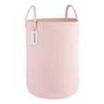 thumbnail image 1 of Cesta de lavandería XUANGUO, cuerda de algodón para guardar ropa, color rosa, 1 of 7
