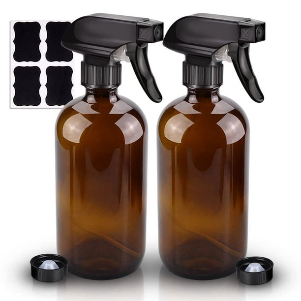 Botella de spray Wedama Amber Glass 480 ml para soluciones de limpieza
