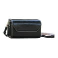 thumbnail image 3 of Camera Fotografía Fotografía bolsa bolso de cuerpo cruzado con bolsillos con de protección de la caja protectora a prueba de golpes PU Bolsa de Negro, 3 of 9