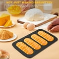 thumbnail image 6 of NUAHRHY 2Pcs Hot Dog Bun Pan Carbon Steel Hotdog Bun Mold Nonstick Hot Dog Baking Mold Evenly Heated Hot Dog Baking Pan Reusable Hot Dog Baking Tray Practical Hot Dog Bread Mold for Baking, 6 of 8