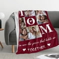 thumbnail image 3 of AISENIN Custom Gifts for Mom Blanket Custom Blankets with Photos Best Mom Ever Personalized Picture Blanket Customized Blankets with Photo Collage Throw Christmas Birthday for Mom, 3 of 5