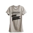 thumbnail image 1 of My Greatest Blessings Call Me Mama Women's Fashion Relaxed T-Shirt Tee Heather Tan Large, 1 of 3