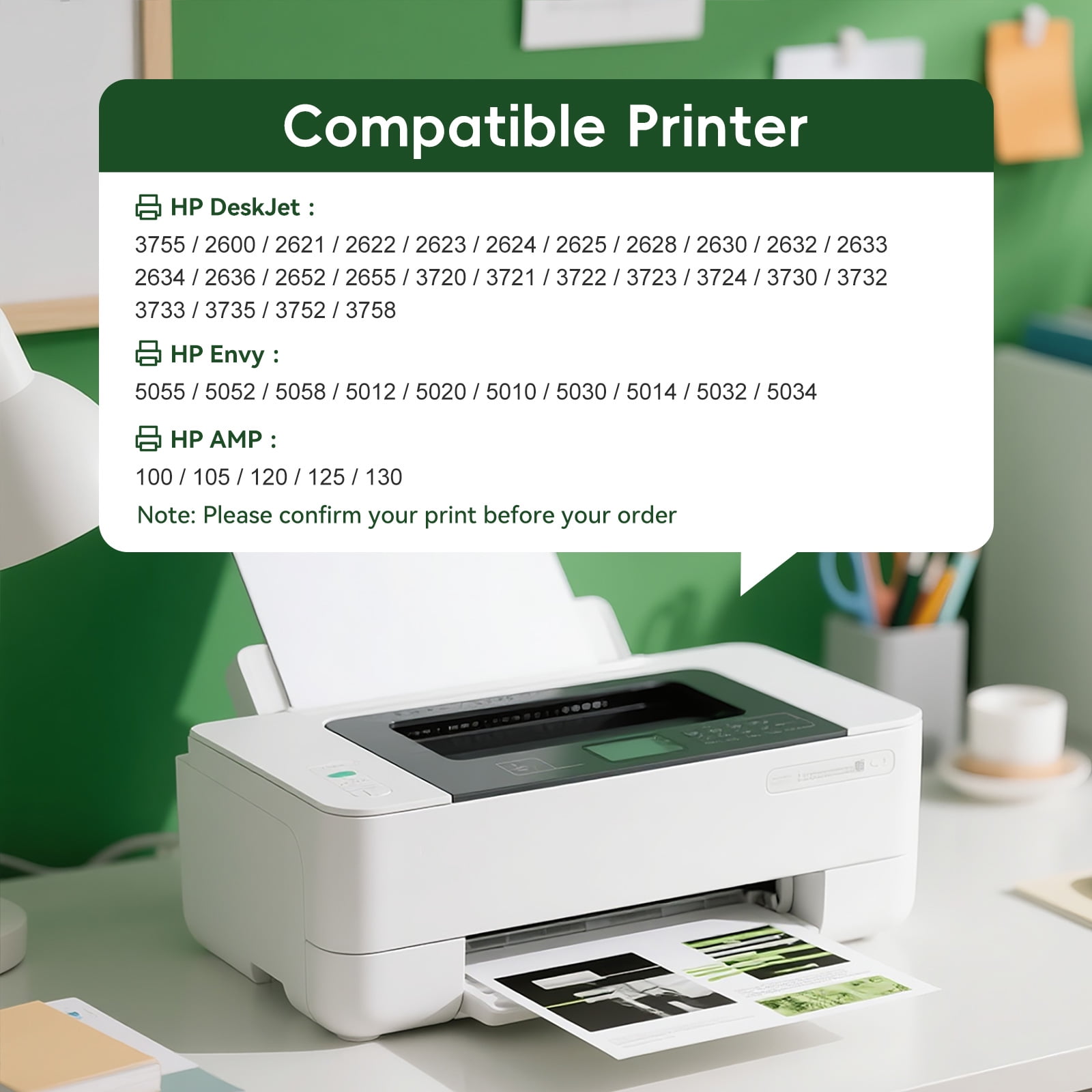 65XL 65 Ink Cartridge Compatible for HP 65 Ink Cartridge for Printer ink 65 High Yield Combo Pack (2-Pack)