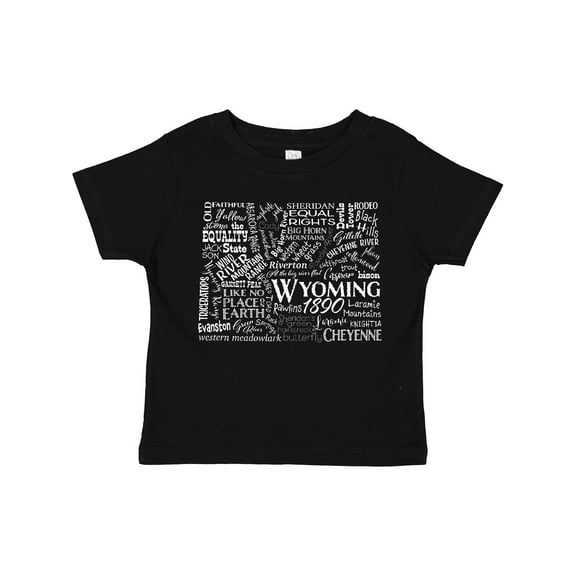 Inktastic Wyoming State Word Salad Boys or Girls Toddler T-Shirt