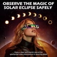 thumbnail image 3 of Gafas para el eclipse solar de 2025 (paquete de 6/12 unidades), fabricadas con papel certificado según las normas CE e ISO 12312-2, aptas para la observación directa del sol., 3 of 5