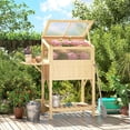 thumbnail image 2 of Outsunny Jardinière Surélevée avec Cadre Froid, Table Pliante, Naturel, 2 of 10