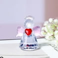 thumbnail image 2 of Crystal Guardian Angel Figurine Gifts for Women, Small Glass Angels Statues for Home Desktop Shelf Decor (Pink), 2 of 4
