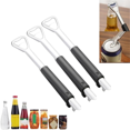 thumbnail image 2 of Abrelatas ajustable de 3 piezas, 2 en 1, multifuncional, de acero inoxidable, para tapas de tarros, abridor de tapas de botellas, 2 of 3