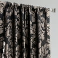 thumbnail image 4 of Astoria Black & Grey Designer Damask Curtain (1 Panel), Astoria Black & Grey, 50W X 108L, 4 of 6