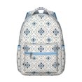 thumbnail image 1 of Small Floral Print Students Backpack Lightweight and Multifunctional School Bag with Romantic Rose and Peony Pattern, Ideal for Gym, Camping, and Daily Use, 1 of 6