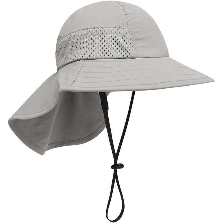 Moning Toddler Sun Hat UPF 50 Sun Protection Fishing Hats for Boys Girls, Toddler Unisex, Size: One size, Gray