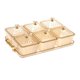 thumbnail image 1 of Plato de frutos secos, plato para dulces con tapa, caja de almacenamiento de alimentos de lujo para servir aperitivos rejilla ámbar 6, 1 of 9