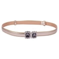 thumbnail image 2 of Helii Women Thin Skinny Leather Waist Belt Narrow Fashion Dress Belt with Buckle, 2 of 2