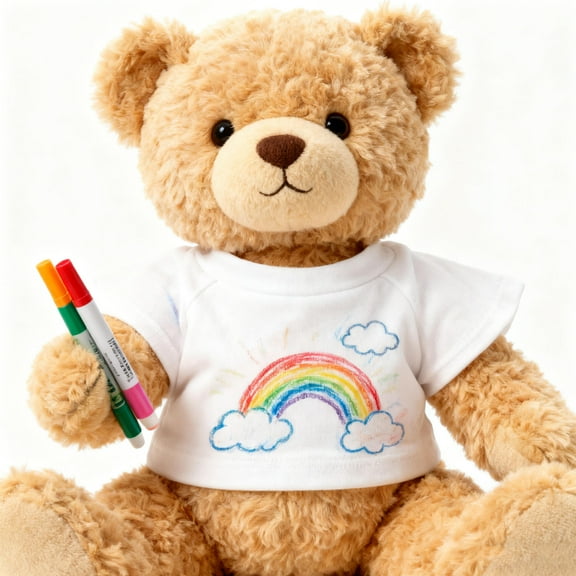 Minkissy 5Pcs Plush Animal Clothes Soft Material Easy Wear Round Neck Shirts for Stuffed Toys