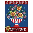 thumbnail image 1 of Toland Home Garden 102090 American Welcome 28 x 40 Inch Decorative, Double Sided House Flag, 1 of 1