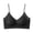 Black, variant on Women’s Shiny Sparkle Thin Strap Deep V Seamless Bra Nylon Spandex Wire Free Large Molded Pads Soft Light Support Invisible Layering Comfort Bralette for Daily Dress Casual Wear