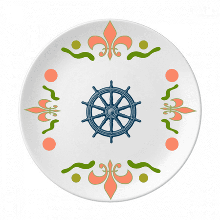

Rudder Exploration Military Ocean Army Flower Ceramics Plate Tableware Dinner Dish