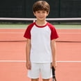 thumbnail image 2 of Luvrsol 3 Pack Unisex Kids Solid Basic Short Sleeve Cotton Multipack Basic Undershirts 110-150, 2 of 8