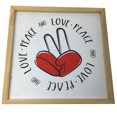 thumbnail image 3 of Wooden Love Peace Finger Sign Decorative Wall Art, 3 of 4