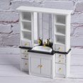 thumbnail image 4 of Ccdes, Wooden, 1.97", Miniature Dollhouse Furniture Bathroom Basin Cabinet 1/12 Scale, 4 of 7