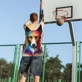 thumbnail image 5 of Naloa Colorful Art Dog Basketball Jersey Reversible Men's Mesh Athletic Sports Shirts Training Practice S-4XL4X-Large, 5 of 6