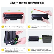 Toner Bank Compatible for Brother TN760 TN-760 TN730 TN-730 Toner Cartridge MFC-L2710DW MFC-L2750DW HL-L2350DW HL-L2370DW HL-L2395DW HL-L2390DW DCP-L2550DW MFC-L2717DW Printer Ink (Black, 4 Pack)