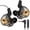 Black, variant on 2026 QKZ AK6 SRS Wired IEM for Gaming Earbuds with MIC, in Ear Monitor Headphones, Deep Bass Sound, 1DD 11mm Dynamic Driver, IEM for Music Video Calling (Black)