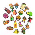 thumbnail image 2 of Colección de 20 piezas de comida mexicana, divertidas y fáciles de hacer, zapatos de caverna, hebillas de zapatos con flores, decoraciones de zapatos de jardín con forma de cocodrilo, 2 of 4