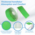 thumbnail image 4 of Uxcell PU EVA Bike Handlebar Tape 1 Pair Bicycle Bar Tape One Size with End Plugs Adhesive Backs Green, 4 of 6